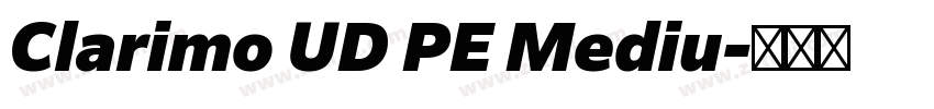 Clarimo UD PE Mediu字体转换
